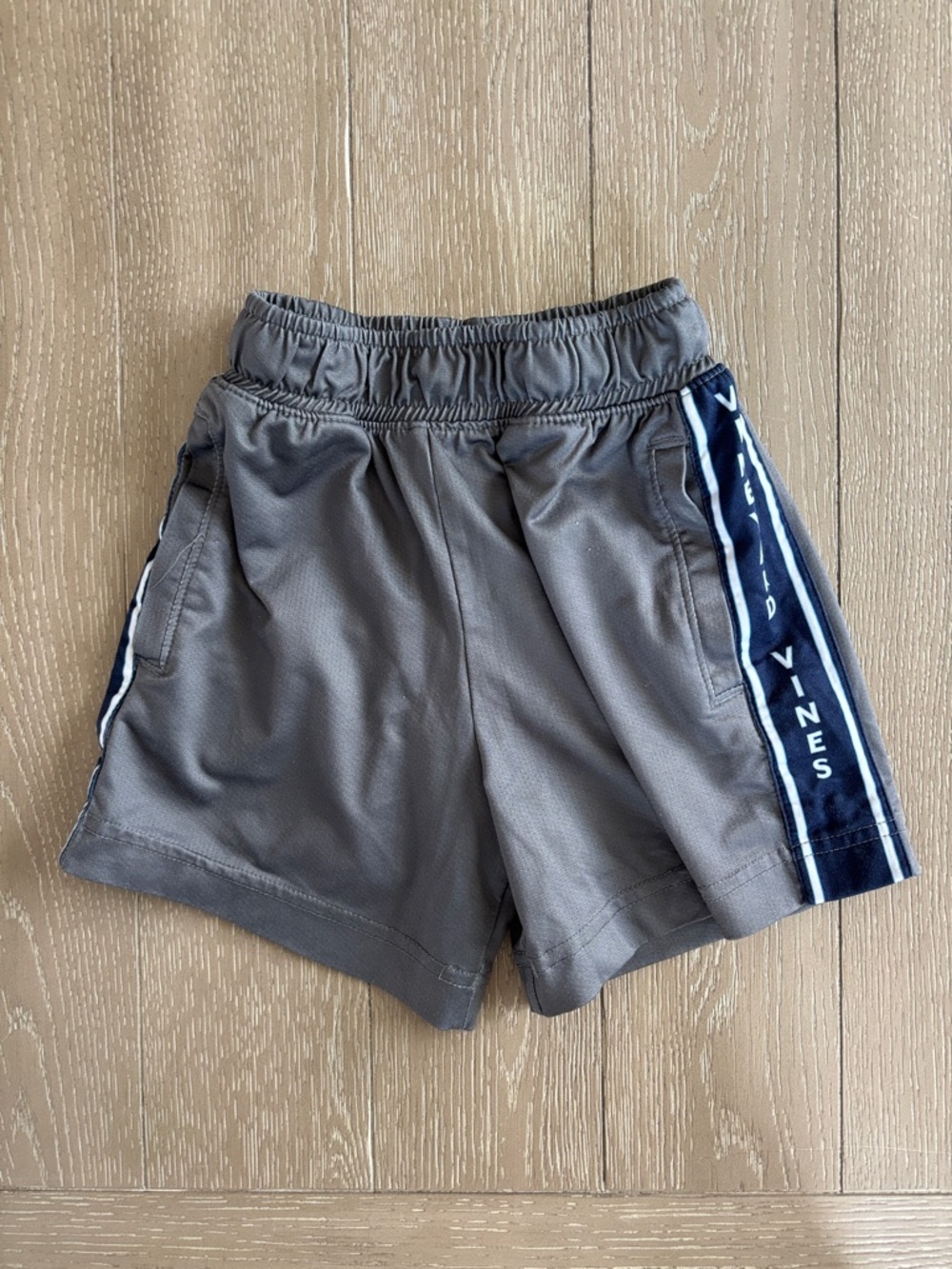 Vineyard Vines Gray Shorts with Navy Side Stripe